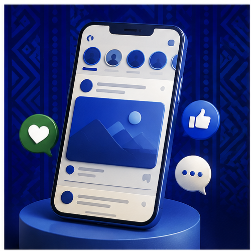 Wazobia app feed on a phone